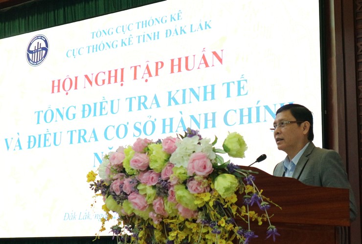 Hội nghị tập huấn Tổng điều tra kinh tế và Điều tra cơ sở hành chỉnh tỉnh Đắk Lắk năm 2021